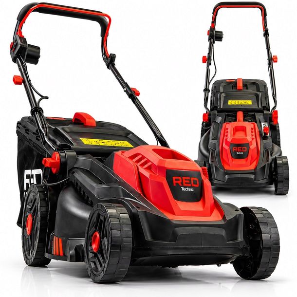 KOSIARKA ELEKTRYCZNA DO TRAWY 2600W NÓŻ 38CM REGULACJA LEKKA DUŻY KOSZ 42L