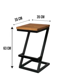 hoker-taboret-metalowy-czarny-loft-rustykalny-drewno-orzech-najtaniej