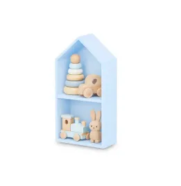 polka-scienna-drewniana-domek-na-ksiazki-zabawki-figurki-dla-dzieci-22x12