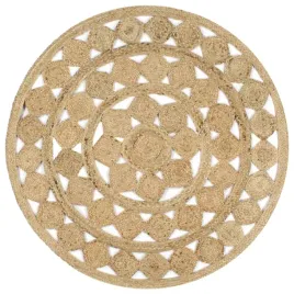 dywanik-z-juty-o120-cm-naturalny-kolor-recznie-wykonany
