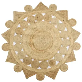 dywanik-z-juty-kwiat-90-cm-naturalny-kolor-unikatowy