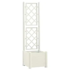 donica-ogrodowa-z-trejazem-pp-biala-43x43x142-cm-30l