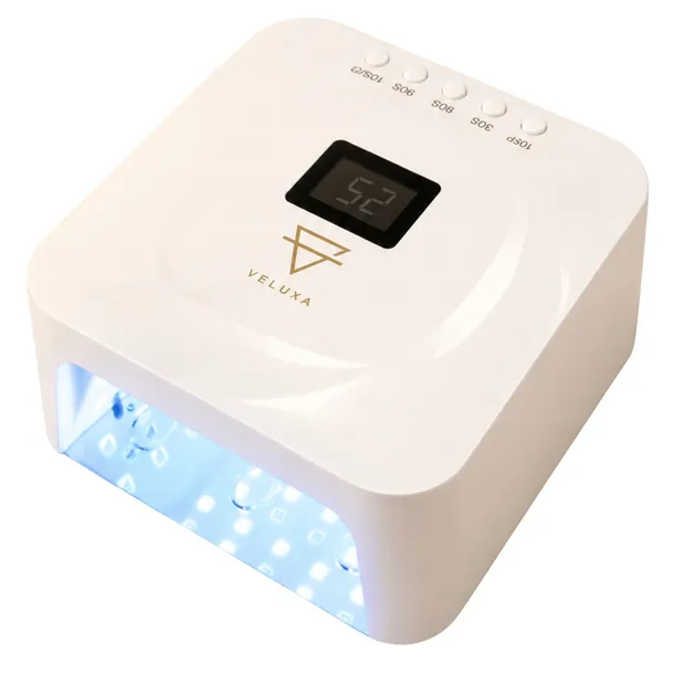 Lampa UV LED Do Paznokci Hybryd Żeli Veluxa 80W Bezprzewodowa Hybrydowa Moc