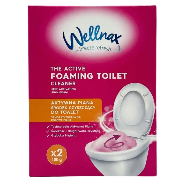 WELLANAX Pianka do Czyszczenia WC Różowa