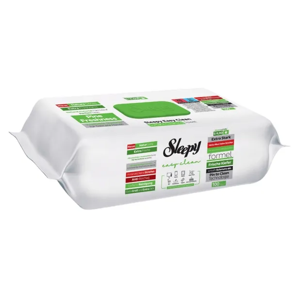 SLEEPY Easy Clean XXL 100 szt. Pine Freshness Uniwersalne Chusteczki