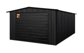garaz-blaszany-4x8-lux-dwuspadowy-dach-brama-uchylna-producent-garazy
