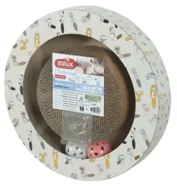 zolux-chatouille-drapka-tekturowa-okragla-z-pilkami-i-kocimietka