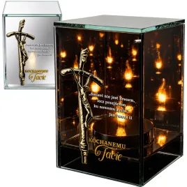 znicz-na-dzien-taty-ojca-lampion-solarny-lustrzany-nadruk-uv-elegancki-3d