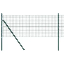 slupek-ogrodzeniowy-stal-i-pvc-zielony