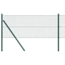 slupek-ogrodzeniowy-stal-i-pvc-zielony