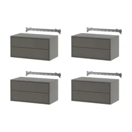 4-szt-szafka-wiszaca-z-szufladami-ciemnoszara-70x35x35-cm