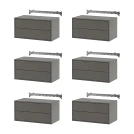 6-szt-szafka-wiszaca-z-szufladami-ciemnoszara-70x35x35-cm