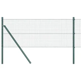 slupek-ogrodzeniowy-stal-i-pvc-zielony