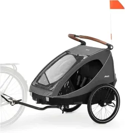 przyczepka-rowerowa-wozek-dla-dzieci-hauck-dryk-duo-melange-grey