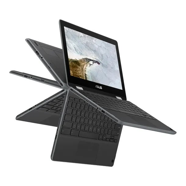 Lekki Dotykowy Laptop | Asus Chromebook C214M | 4GB 32GB | Ekran 360° | IPS