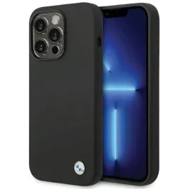 bmw-silicone-metal-logo-etui-iphone-15-pro-max-czarny