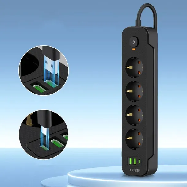 tech-protect-przedluzacz-power-socket-pcl4x3-2xusb-1xusb-c-200m-black-kod-producenta-pc4-power-socket-3-usb