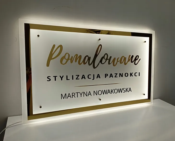 Tablica Szyld Reklama Podświetlana Neon LED 100x60 cm
