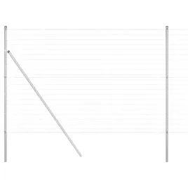 ogrodzenie-z-slupkiem-srebrny-16-x-10-m-stal-i-pvc