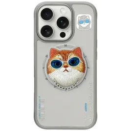 etui-nimmy-glasses-cool-cat-magsafe-do-iphone-16-pro-max-szary
