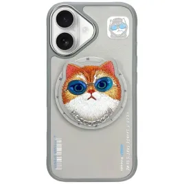 etui-nimmy-glasses-cool-cat-magsafe-do-iphone-16-szary