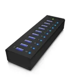 hub-icy-box-usb-3-0-10-portow-do-5-gbit-s-czarny