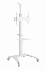 gembird-aluminum-tv-floor-stand-with-caster-wheels-37-70-baltas
