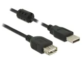 delock-3m-2xusb-2-0-a-kabel-usb-usb-2-0-usb-a-czarny