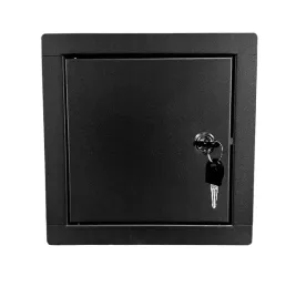 drzwiczki-rewizyjne-25x25-metalowe-czarne-na-klucz-rewizja-na-zamek