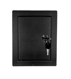drzwiczki-rewizyjne-10x15-metalowe-czarne-na-klucz-rewizja-na-zamek