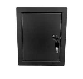 drzwiczki-rewizyjne-20x25-metalowe-czarne-na-klucz-rewizja-na-zamek