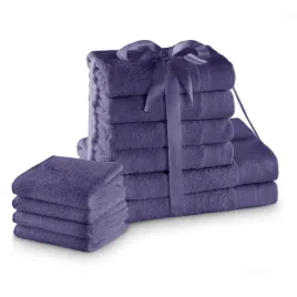 ameliahome-komplet-recznikow-bawelnianych-2-70x140-4-50x100-4-30x50-fiolet