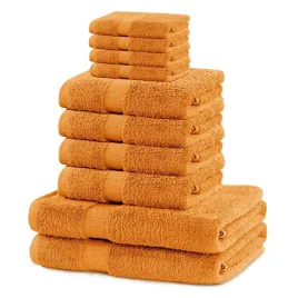 decoking-komplet-recznikow-bawelnianych-2-70x140-4-50x100-4-30x50-pomarancz