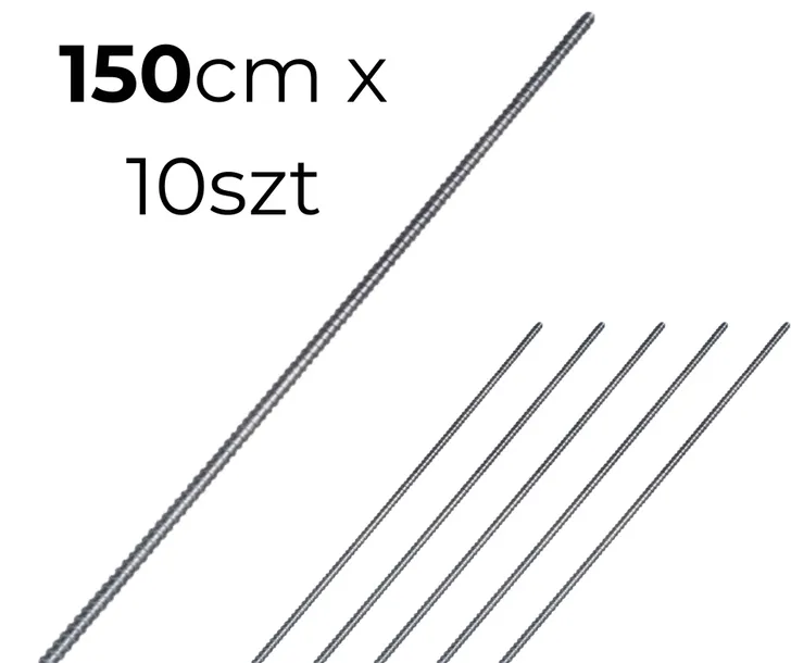 Pręt ściąg szalunkowy ankra DW15 150cm szalunek ścienny - 10 szt
