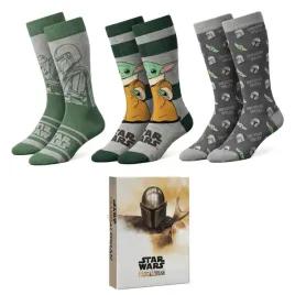 star-wars-the-mandalorian-skarpety-prezentowe-3-pary-grogu-pudelko-ksiazka