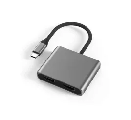 extra-digital-ca913831-przejsciowka-do-kabli-usb-type-c-2x-hdmi-szary