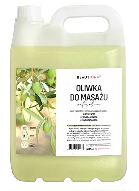 INTAI NATURALNA OLIWKA DO MASAŻU CIAŁA 5000 ML