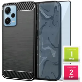 etui-do-xiaomi-redmi-note-12-pro-plus-czarne-karbon-pancerne-szklo-9h