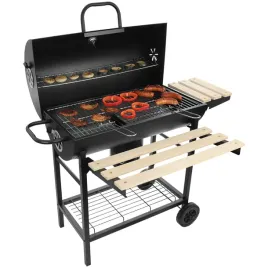 duzy-zamykany-grill-weglowy-ogrodowy-na-kolkach-z-polkami-i-paleniskiem