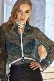 uprzaz-damska-szelki-choker-harness-bialy