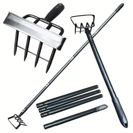motyka-z-metalowym-trzonkiem-grabie-ogrodowe-4-sekcyjna-z-pazurkami-160cm