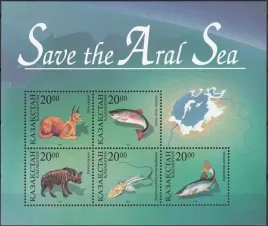 kazachstan-1996-mnh-xf-sc145-ratujmy-morze-aralskie