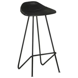 vidaxl-stolki-barowe-4-szt-czarne-skora-naturalna