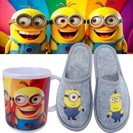 kapcie-dzieciece-minionki-kubek-minionki-zestaw-rozmiary-od-28-do-39