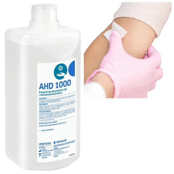 AHD 1000 PŁYN PREPARAT DO DEZYNFEKCJI RĄK I SKÓRY 500ML MEDILAB