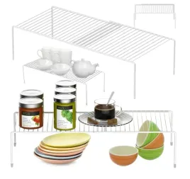 polka-organizer-stojak-metalowy-regulowany-rozkladany-do-kuchni-bialy