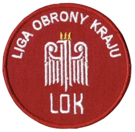 liga-obrony-kraju-lok-naszywka-bordowa-75-mm-nowy-wzor-haft-rzep