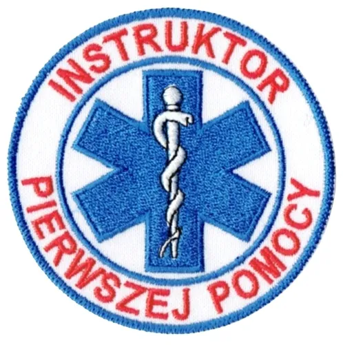 INSTRUKTOR PIERWSZEJ POMOCY Ratownictwo Medyczne naszywka 80mm rzep