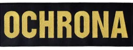 ochrona-identyfikator-na-plecy-naszywka-rzep-napis-haft-zolty