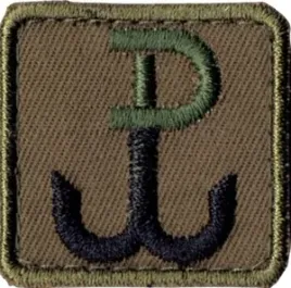 polska-walczaca-znak-pw-32-x-32-cm-olive-brown-naszywka-na-rzep